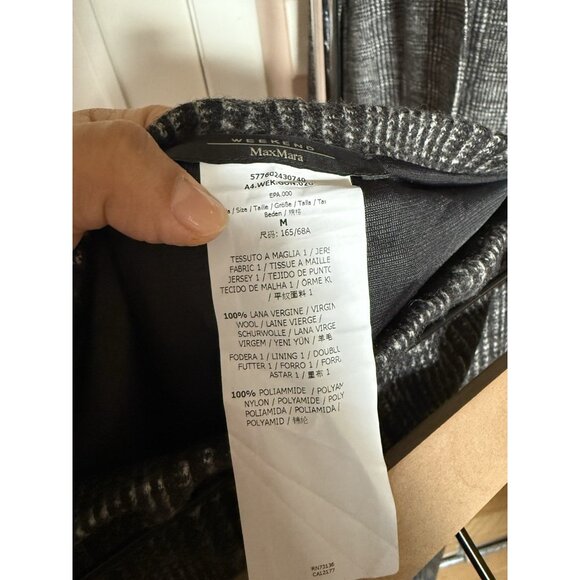 Weekend Max Mara Wool Plaid Blazer And Skirt Suit Preppy Academia Careerwear M - Picture 12 of 13